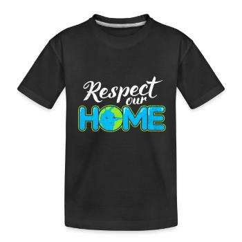Earth Day - Kids' Premium Organic T-Shirt - black - Front