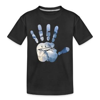 Mains-en-ciel - T-shirt bio Premium Enfant - noir - Devant