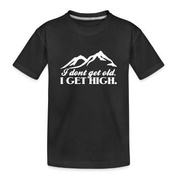 Wander - Kids' Premium Organic T-Shirt - black - Front