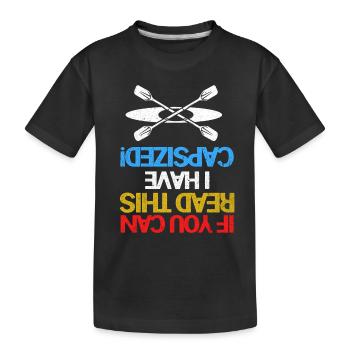 Kayak - Kids' Premium Organic T-Shirt - black - Front