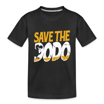 Dodo - Kids' Premium Organic T-Shirt - black - Front