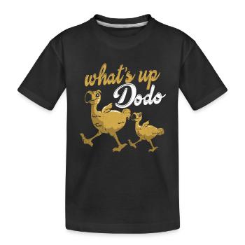 Dodo - Kinder Premium Bio T-Shirt - Schwarz - Vorne