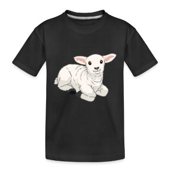 Baby Easter Lamb Sheep Lamb Goat Easter - Kids' Premium Organic T-Shirt - black - Front