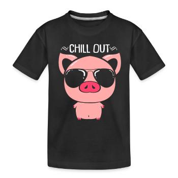 Pig Pig Pig Piglet Boar Boar - Kids' Premium Organic T-Shirt - black - Front