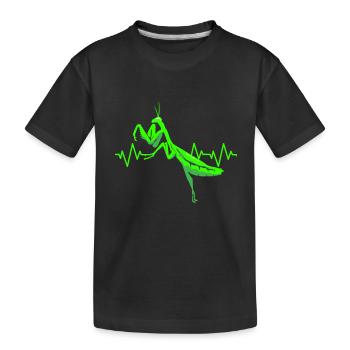 Mante religieuse Entomologie Insekt Zoologie Proverbe - T-shirt bio Premium Enfant - noir - Devant