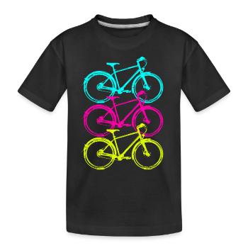 Bicycle - Kids' Premium Organic T-Shirt - black - Front