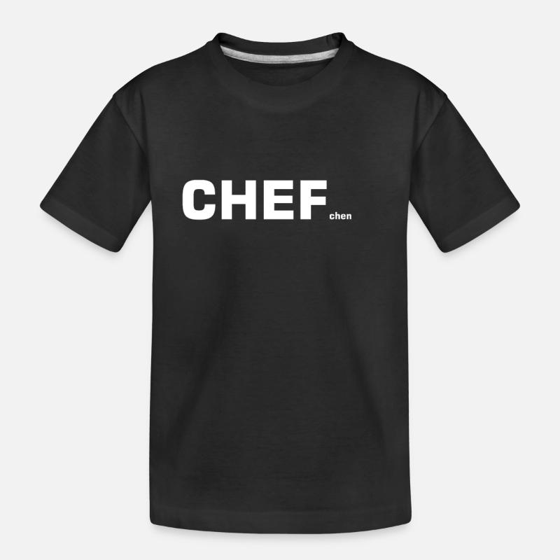 Chef Chefchen - Kinder Premium Bio T-Shirt - Schwarz