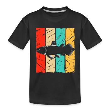 Coelacanth Extinct Fossil Fish Gift - Kids' Premium Organic T-Shirt - black - Front