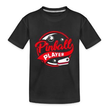 Flipper Pinball Flipperautomat Flipperhebel Game - Kinder Premium Bio T-Shirt - Schwarz - Vorne