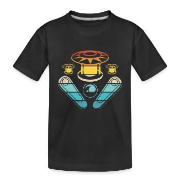 Flipper - Kinder Premium Bio T-Shirt - Schwarz - Vorne