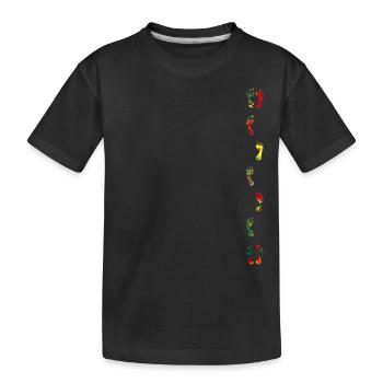 Pieds en marche - T-shirt bio Premium Enfant - noir - Devant