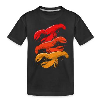 Homard - T-shirt bio Premium Enfant - noir - Devant