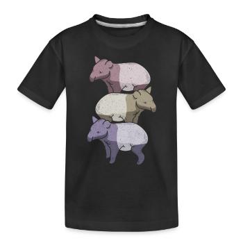 Tapir - T-shirt bio Premium Enfant - noir - Devant