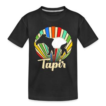 Tapir - T-shirt bio Premium Enfant - noir - Devant