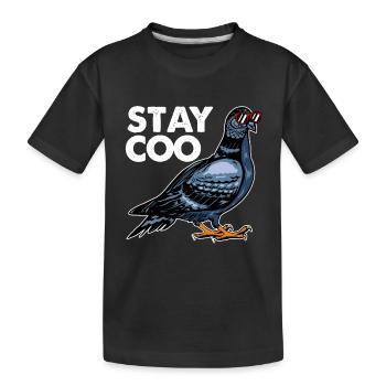 Tauben Rennen Taubenzüchter Brieftaube Turteltaube - Kinder Premium Bio T-Shirt - Schwarz - Vorne