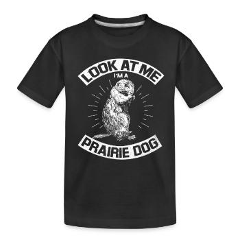 Chien de prairie - T-shirt bio Premium Enfant - noir - Devant