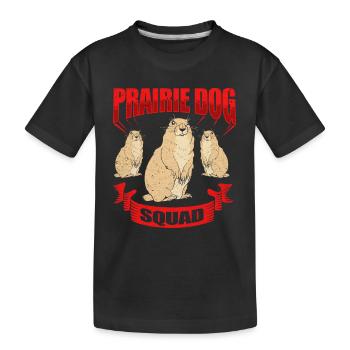 Chien de prairie - T-shirt bio Premium Enfant - noir - Devant