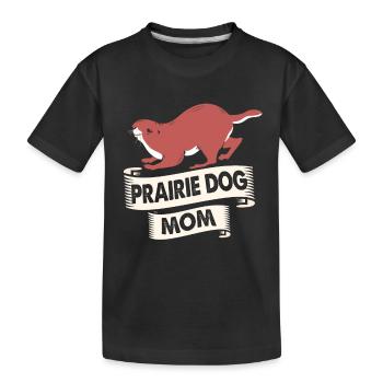 Écureuil de terre Prairies Marmottes Prairies rongeurs - T-shirt bio Premium Enfant - noir - Devant