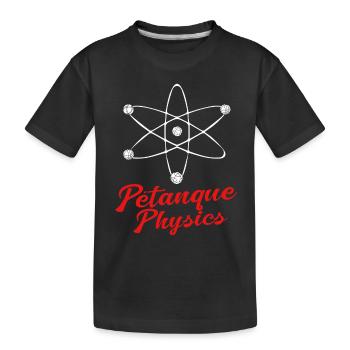 Pétanque Bocce Raffa Boule Sport Ball Petanque - Kids' Premium Organic T-Shirt - black - Front