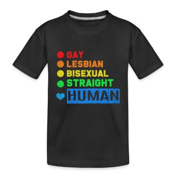 LGBT - T-shirt bio Premium Enfant - noir - Devant