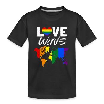 LGBT - T-shirt bio Premium Enfant - noir - Devant
