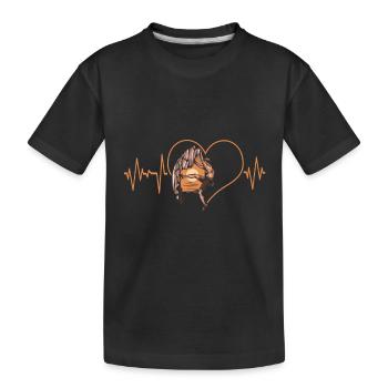 Climbing Climber Climbing Wall Mountain Rock Sport - Kids' Premium Organic T-Shirt - black - Front