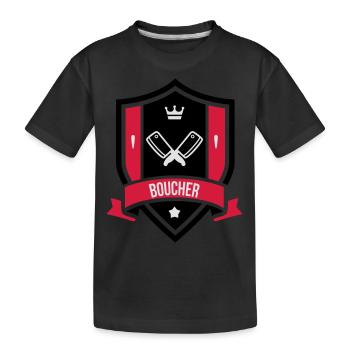 Boucher - T-shirt bio Premium Enfant - noir - Devant