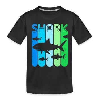 Hai - Kinder Premium Bio T-Shirt - Schwarz - Vorne