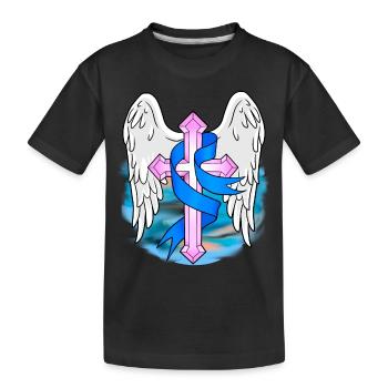 Kreuz Kreuze Symbole Kirche Gott Jesus Religion - Kinder Premium Bio T-Shirt - Schwarz - Vorne