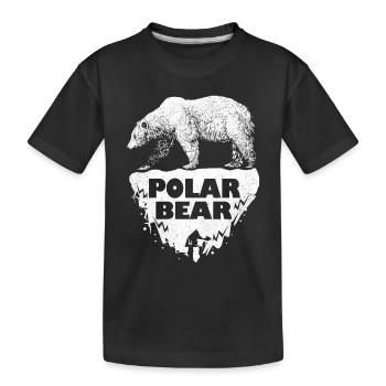 Ours polaire - T-shirt bio Premium Enfant - noir - Devant