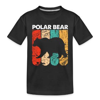 Ours polaire - T-shirt bio Premium Enfant - noir - Devant