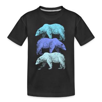 Ours polaire - T-shirt bio Premium Enfant - noir - Devant