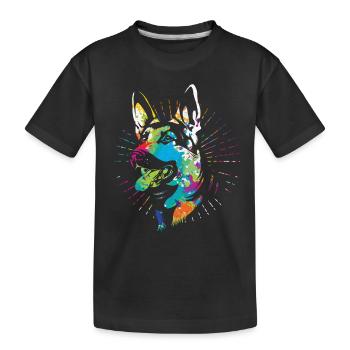 German Shepherd - Kids' Premium Organic T-Shirt - black - Front
