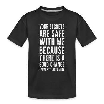 Idée de cadeau drôle chemise idée - T-shirt bio Premium Enfant - noir - Devant