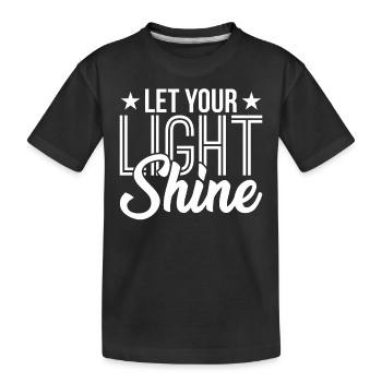 Christian - Kids' Premium Organic T-Shirt - black - Front