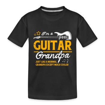 guitare - T-shirt bio Premium Enfant - noir - Devant