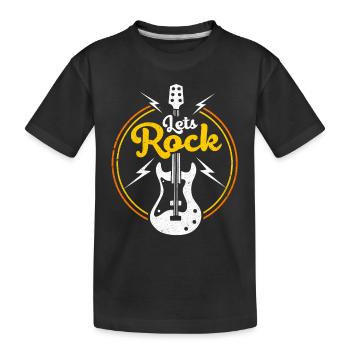 guitare - T-shirt bio Premium Enfant - noir - Devant