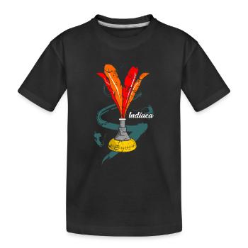 Idée cadeau Indiaca - T-shirt bio Premium Enfant - noir - Devant