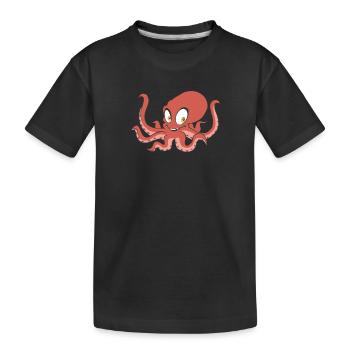 poulpe - T-shirt bio Premium Enfant - noir - Devant
