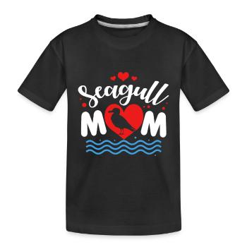 Mouette cadeau oiseau de mer Moin Oiseau de mer hirondelles - T-shirt bio Premium Enfant - noir - Devant