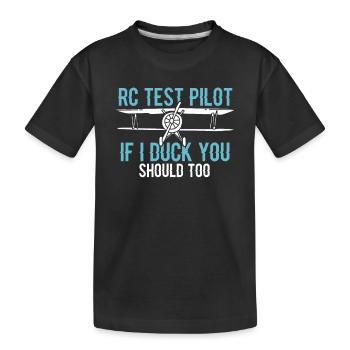 RC-Pilot RC-Modellflug RC-Modellbau - T-shirt bio Premium Enfant - noir - Devant