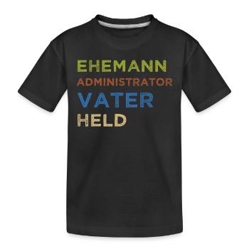 Administrator IT Administrator Admin Informatik - Kinder Premium Bio T-Shirt - Schwarz - Vorne