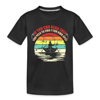 Visser visser geschenk - Kinderen premium biologisch T-shirt - zwart - Voor