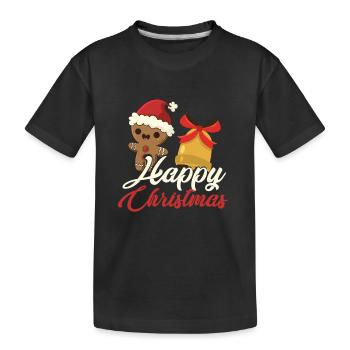 Cloche de noel cloche de noel - T-shirt bio Premium Enfant - noir - Devant
