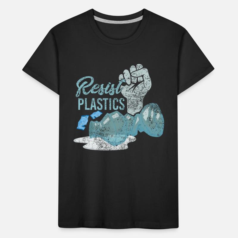 Resist Plastics Zero Waste Plastic Free Plastic Spr Kids' Premium Organic T-Shirt