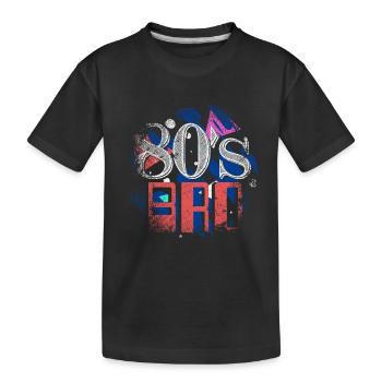 Années 80 années 80 années 80 années 19080 millésime d'enfance - T-shirt bio Premium Enfant - noir - Devant