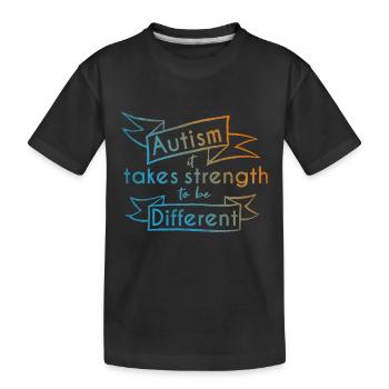 Autisme - T-shirt bio Premium Enfant - noir - Devant
