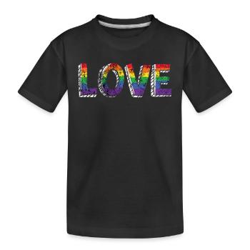 LGBT Love - T-shirt bio Premium Enfant - noir - Devant