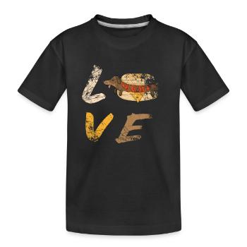 Chien de toit - T-shirt bio Premium Enfant - noir - Devant