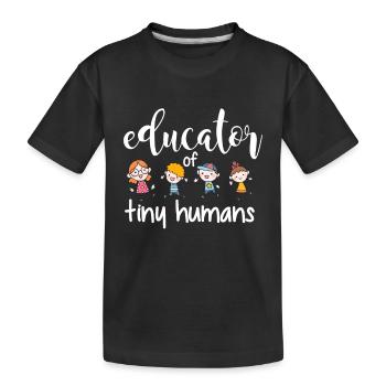 Grundschullehrer Grundschule Lehrer Spruch - Kinder Premium Bio T-Shirt - Schwarz - Vorne
